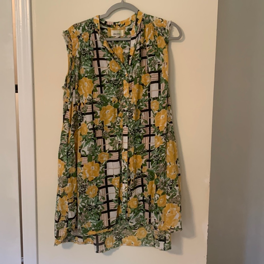 Porridge Yellow Rose Tunic